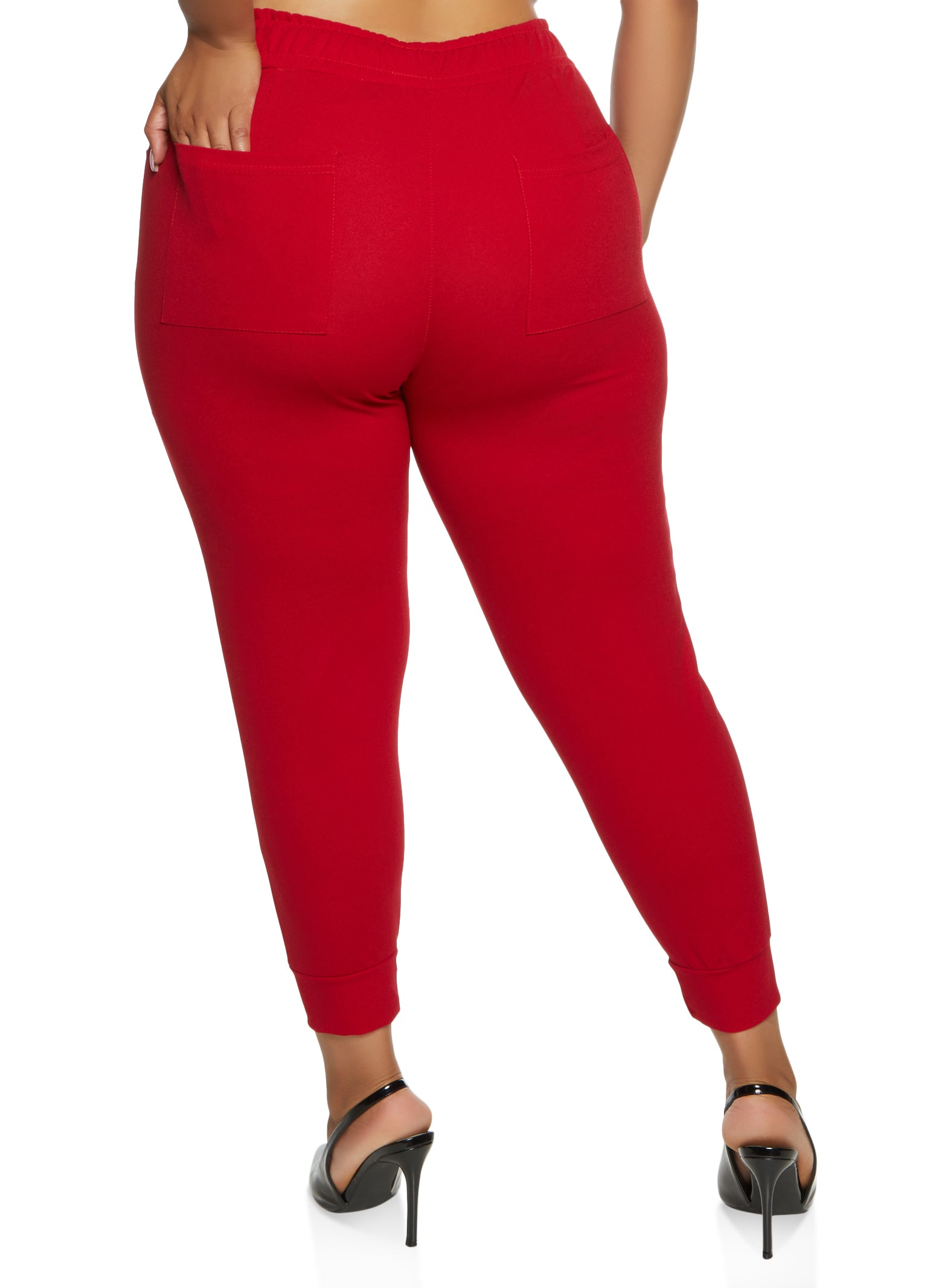 Plus Size Drawstring Waist Oversized Joggers