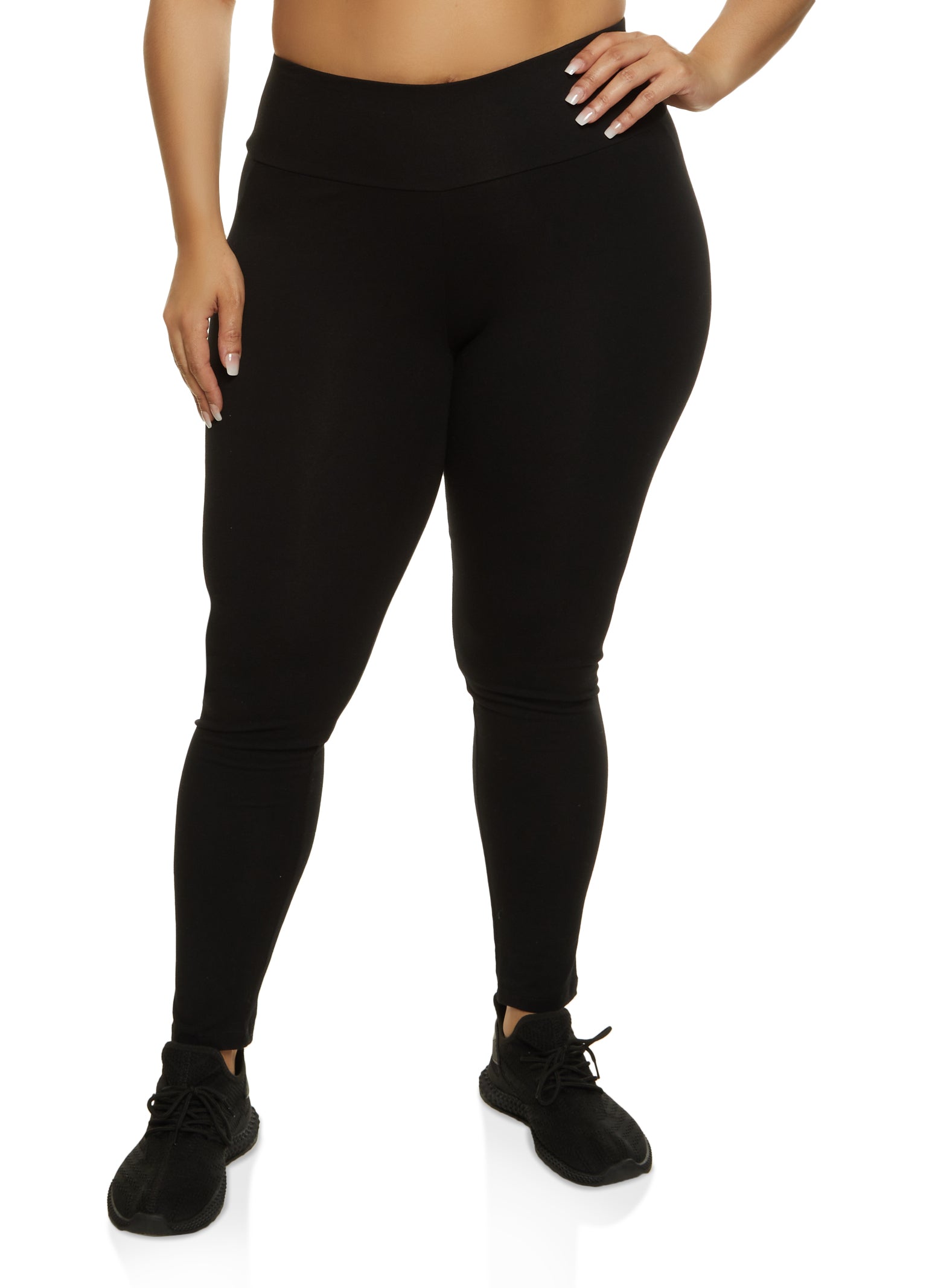 Plus Size High Rise Leggings