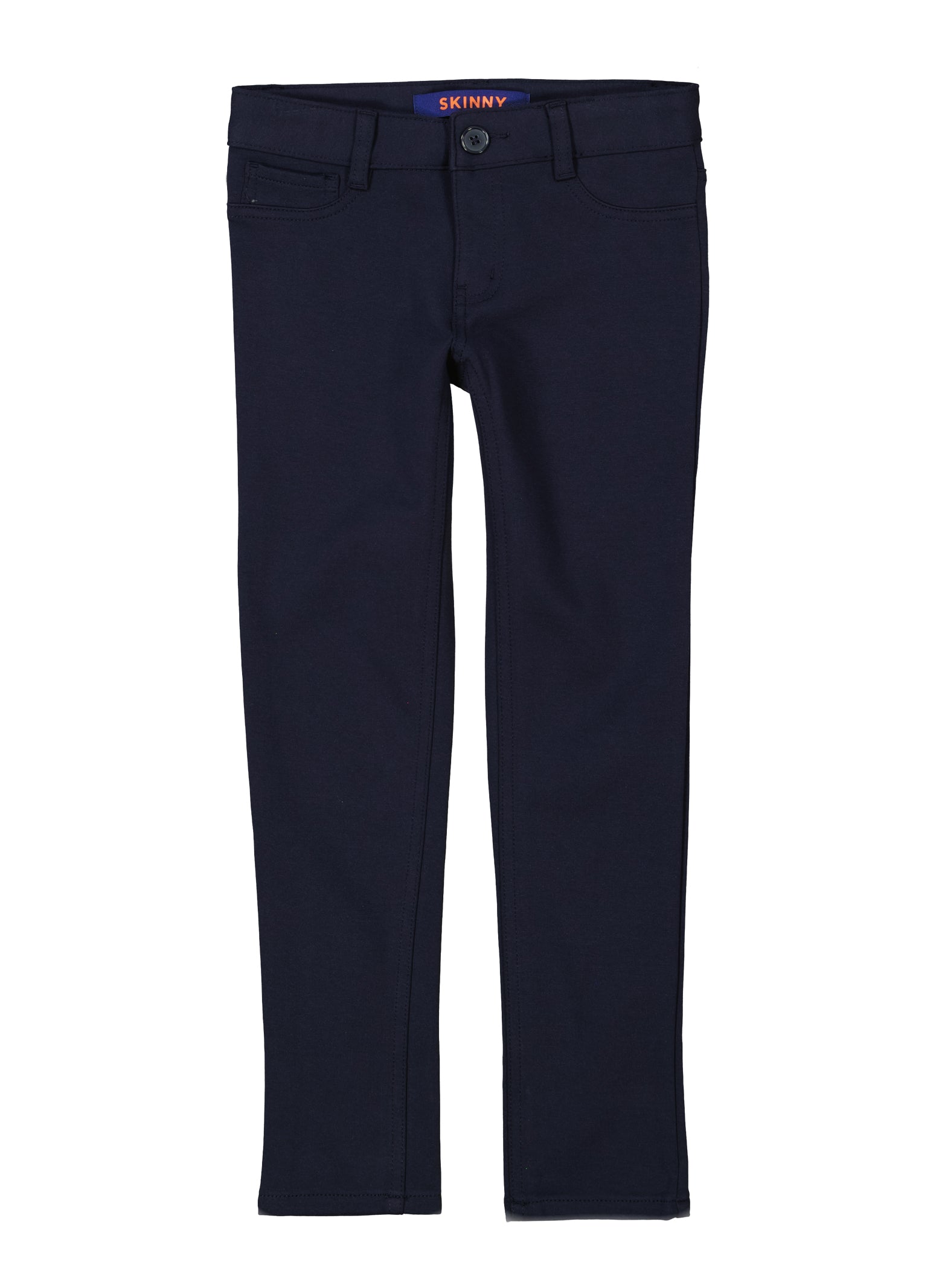 Navy blue skinny hot sale leg uniform pants