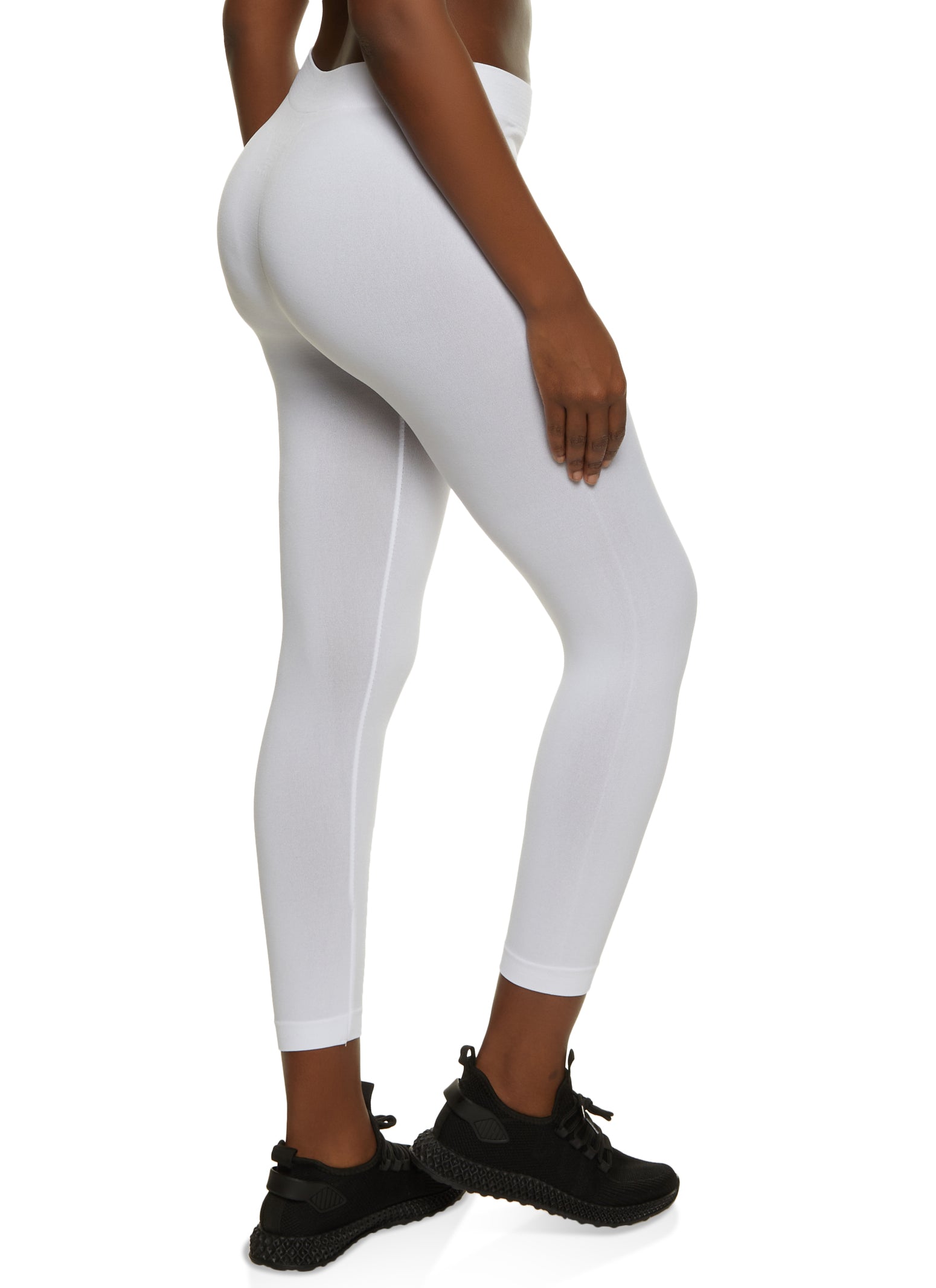 YOURS FOR GOOD Plus Size White Cotton Lace Trim Crop Leggings | Yours  Clothing