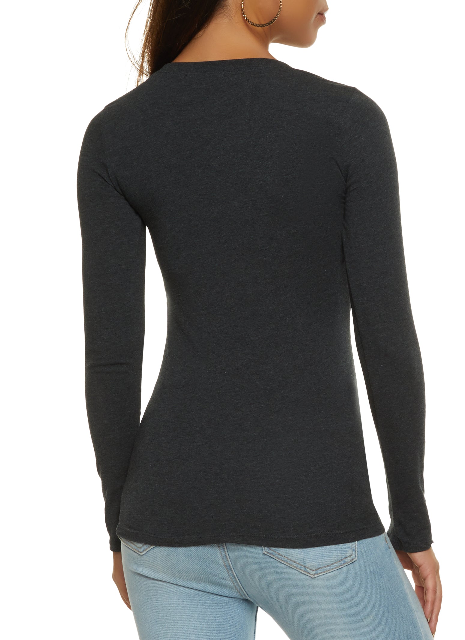 Basic Crew Neck Long Sleeve Tee