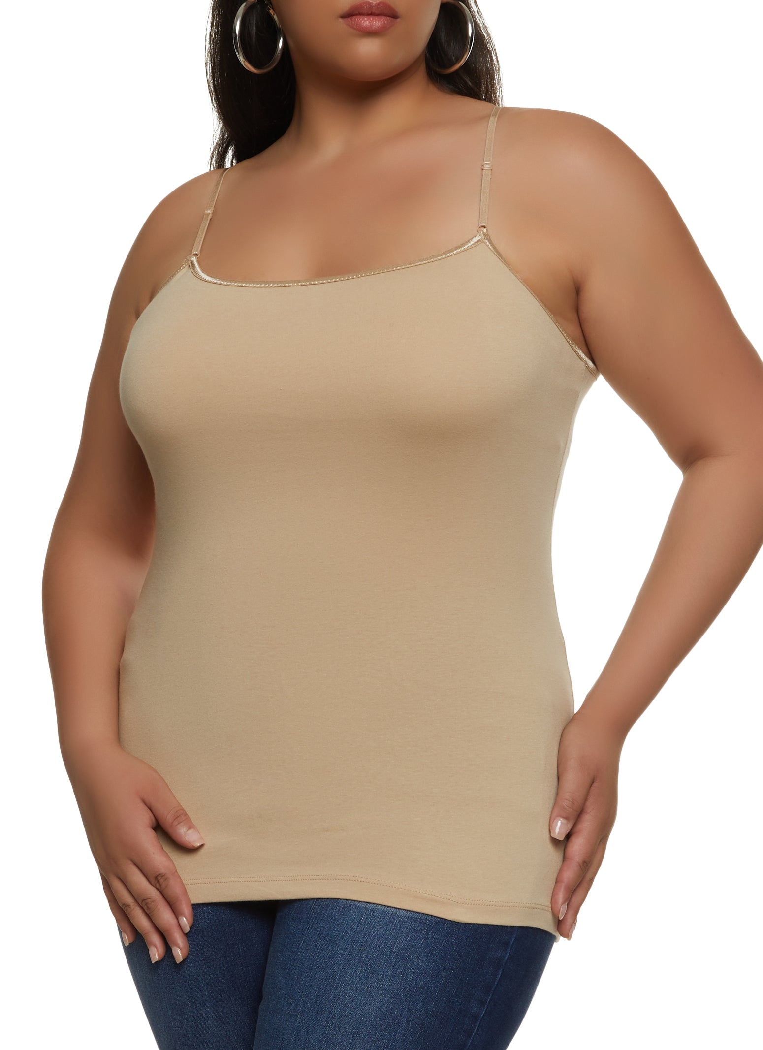 Womens Tank Tops Women's Plus Size Camisole Adjustable Strap