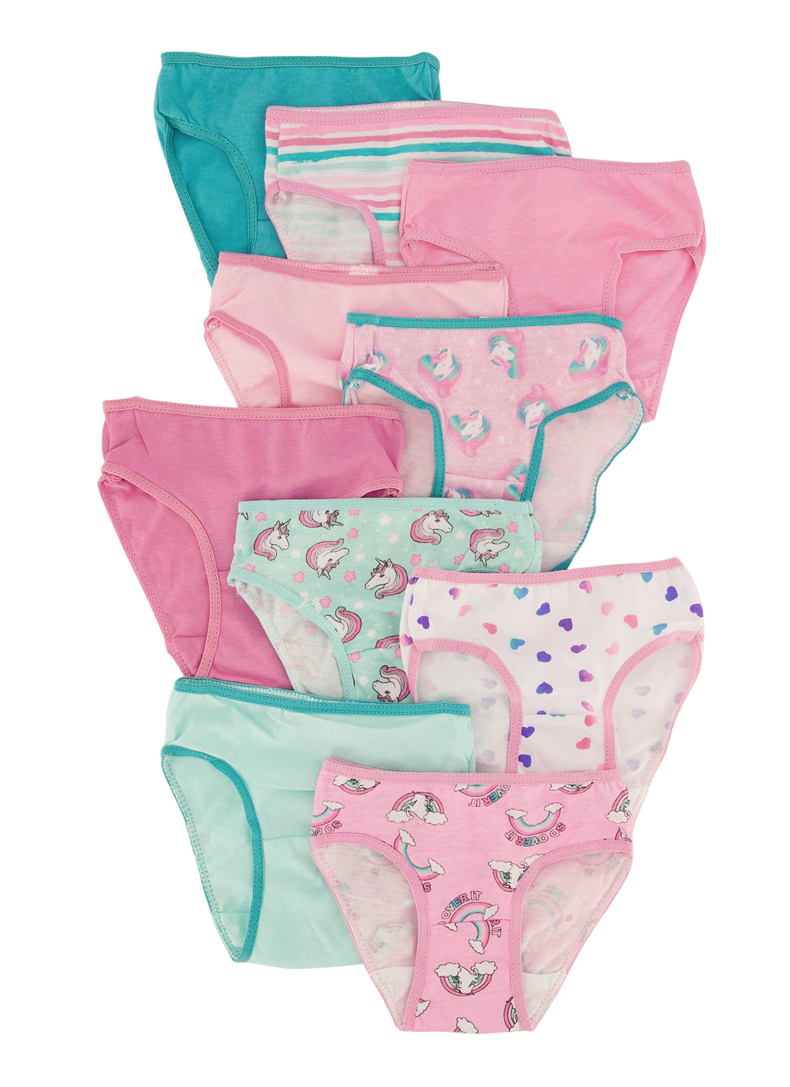 Toddler Girls 10 Pack Unicorn Print Panties