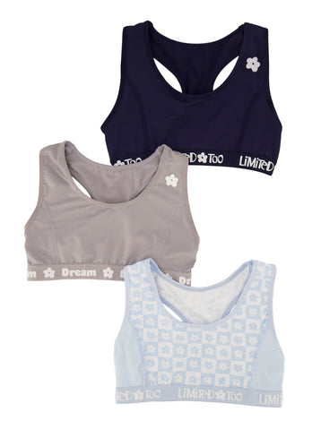 Umbro Girls Sports Bras 4-Pack, Sizes 7-16