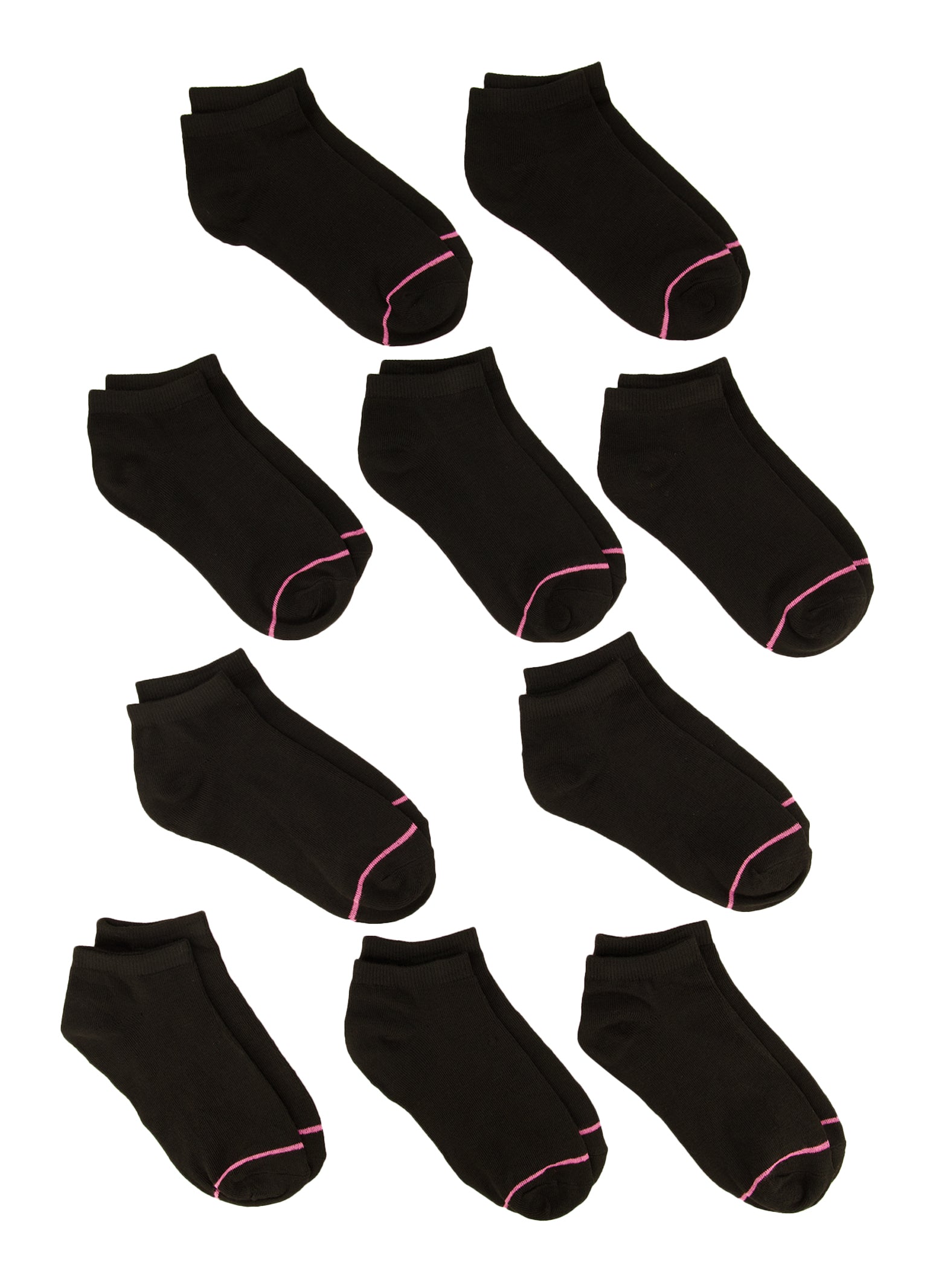 10-pack Socks - Black - Ladies