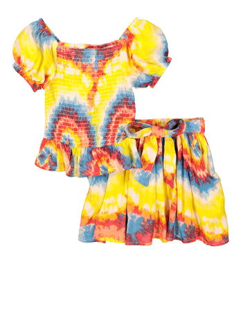 Grey & Coral Tie Dye Set – Ambitions Boutique